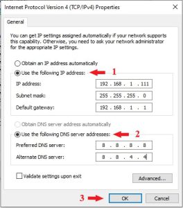 Kiểm tra và Cài đặt IP trên máy tính 6