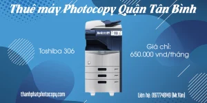 Thuê máy Photocopy quận Tân Bình giá chỉ 650.000 vnd/tháng