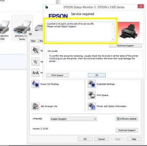 Reest Epson L1300 miễn phí