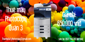 Thuê máy Photocopy Quận 3 giá chỉ 650.000 vnđ/tháng