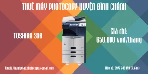 Thuê máy photocopy huyện bình chánh giá chỉ 650.000 vnđ/tháng