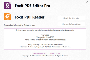 Foxit reader + PDF editor